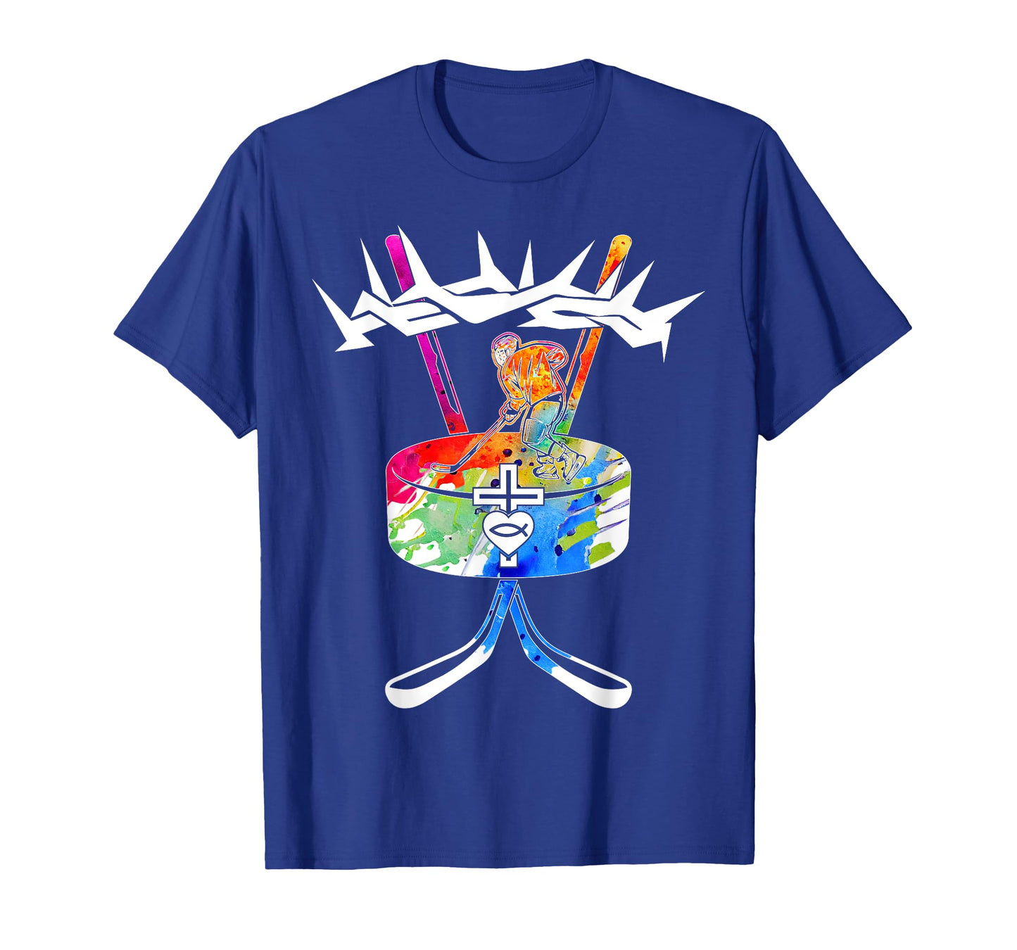 Religious Jesus ICE Hockey Christian GOD ICE Hockey T-Shirt
