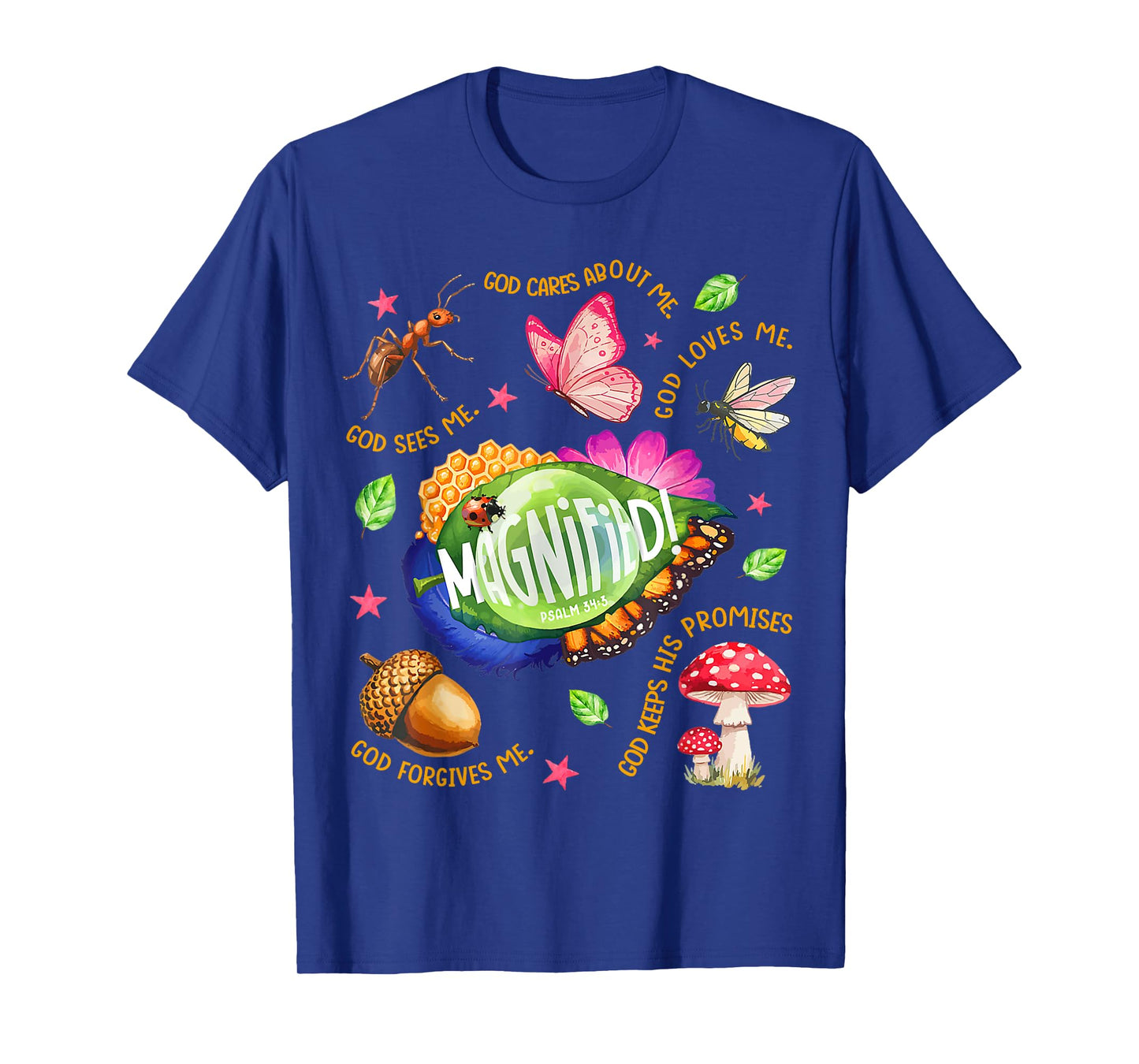VBS 2025 Magnified Smallest Insects Adventure Psalm 34:3 T-Shirt