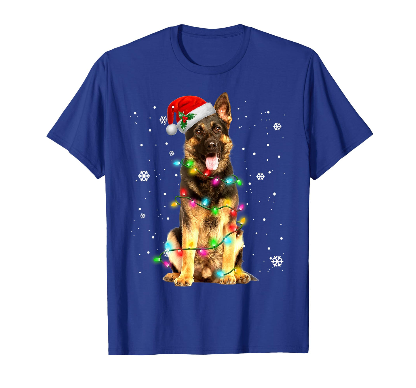 German Shepherd Dog Tree Christmas Sweater Xmas Dogs Gifts T-Shirt
