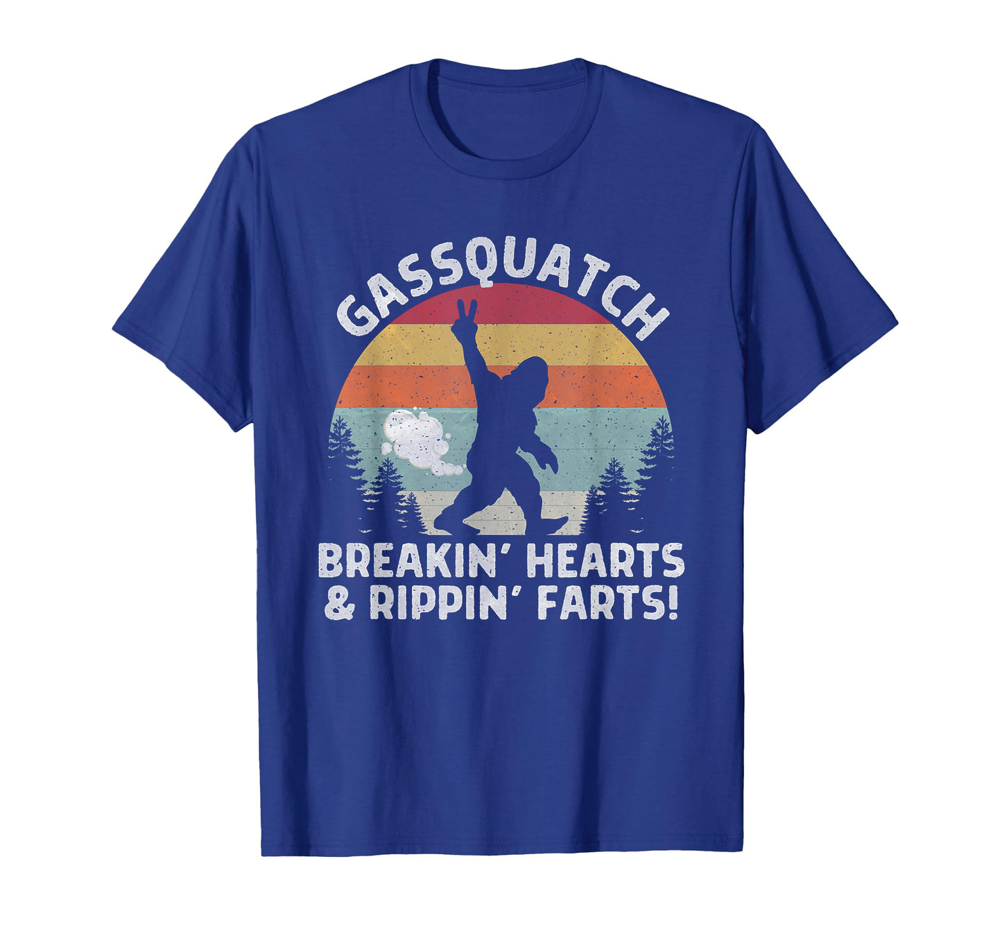 Farting Bigfoot Breaking Hearts And Ripping Farts Sasquatch T-Shirt