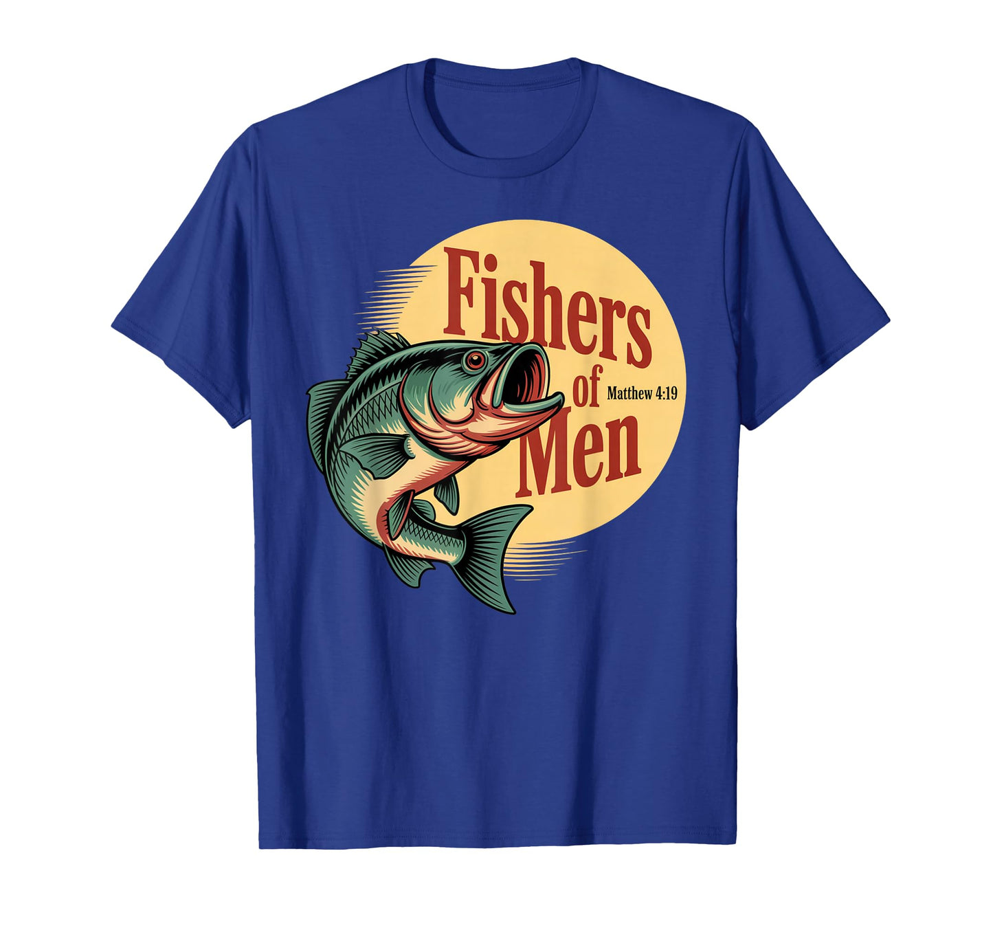 Christian Angler Fishers of Men Matthew 4 19 Verse T-Shirt