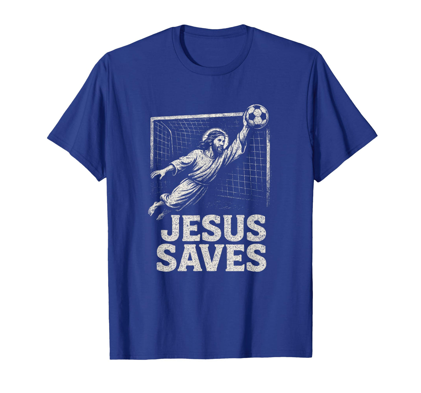 Jesus Saves - Soccer Goalie Christian Inspirational T-Shirt