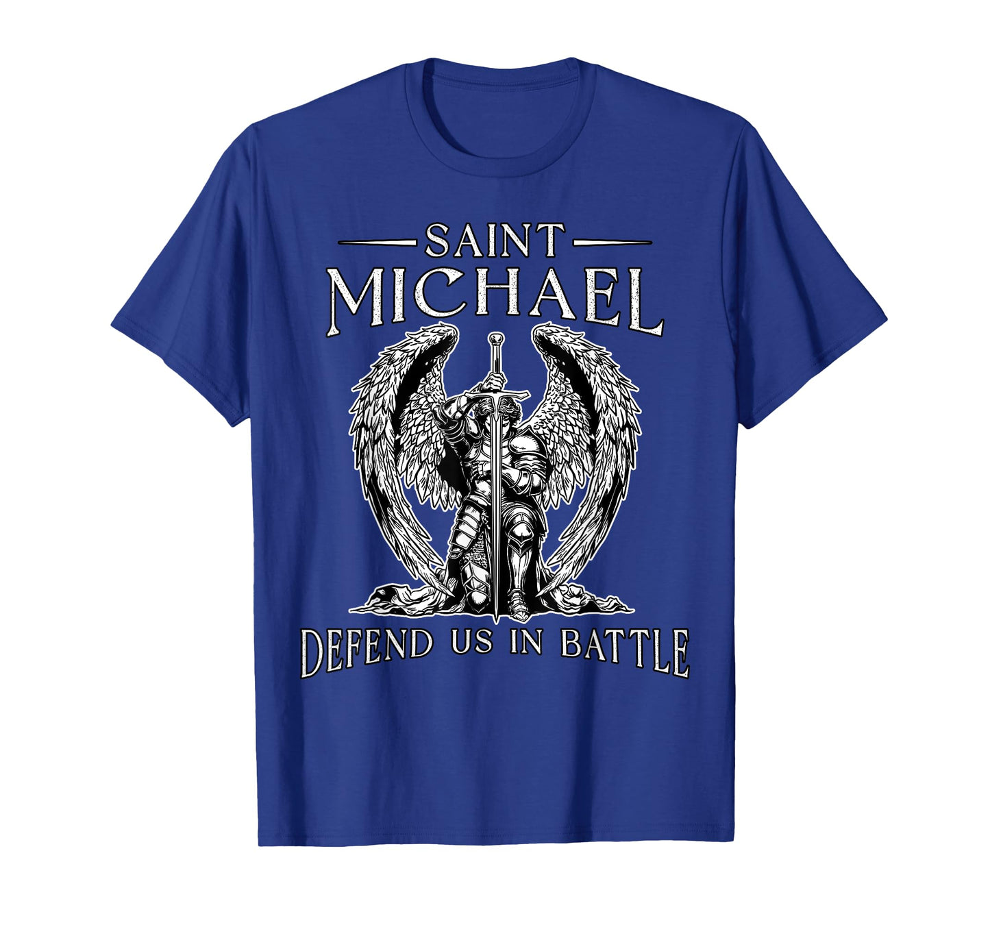 Saint Michael Prayer Defend Battle Catholic Christian Faith T-Shirt