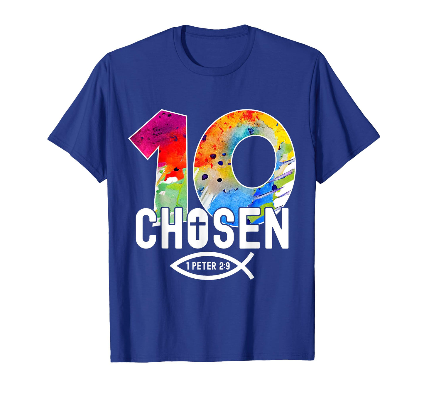 Chosen 10 Religious 10 Years Jesus 10TH Birthday T-Shirt