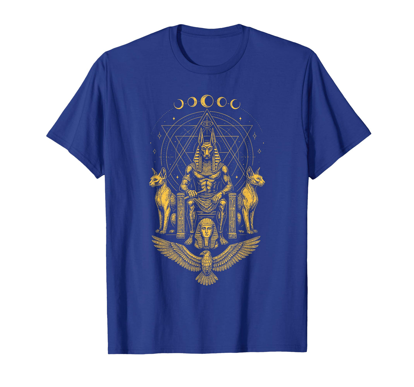 Celestial Sacred Geometry Egyptian God Anubis Egypt T-Shirt