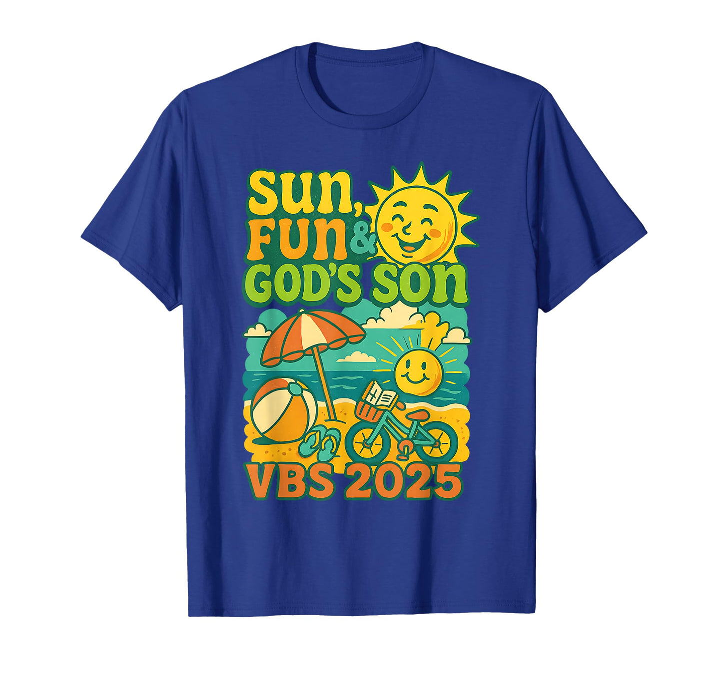 Sun Fun and God's Son VBS 2025 Beach Kids T-Shirt