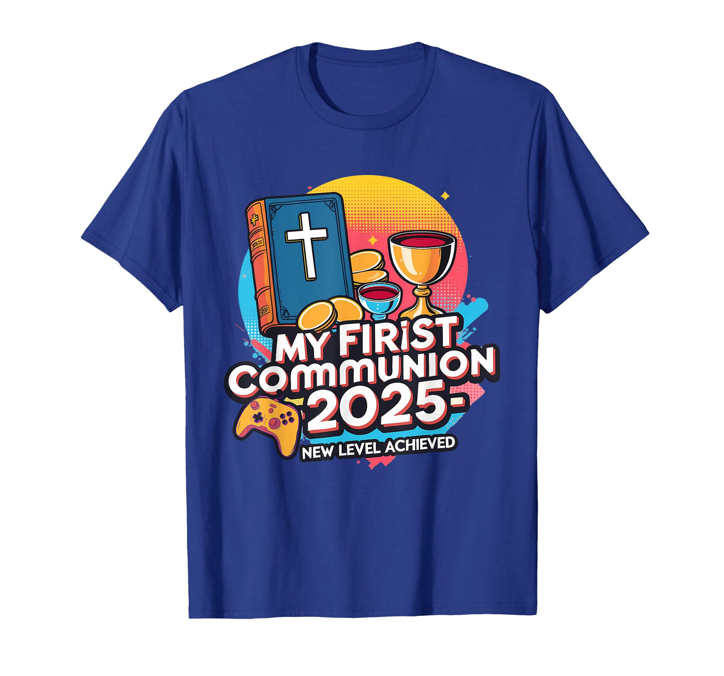 My 1st First Communion 2025 Video Game Controller Boys Girls T-Shirt
