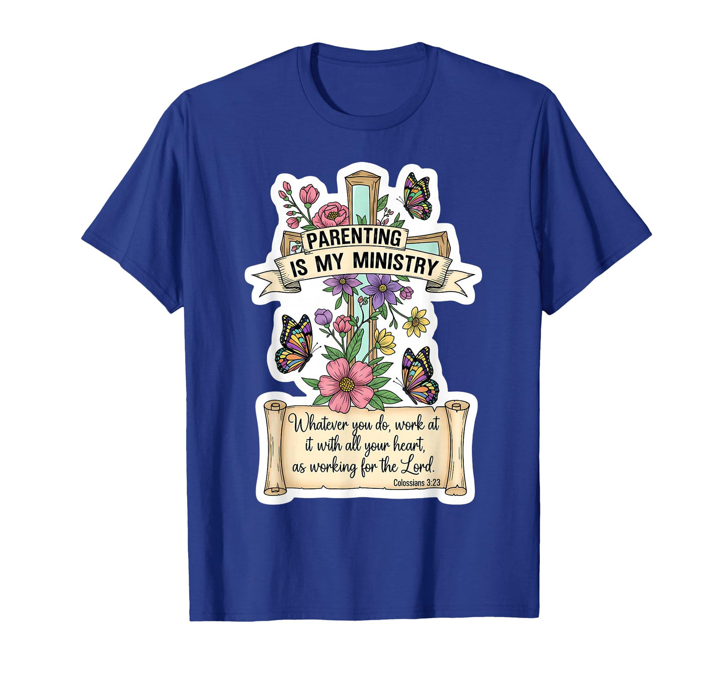 Christian Parenting is My Ministry Mother's Day Mom Mum Mama T-Shirt