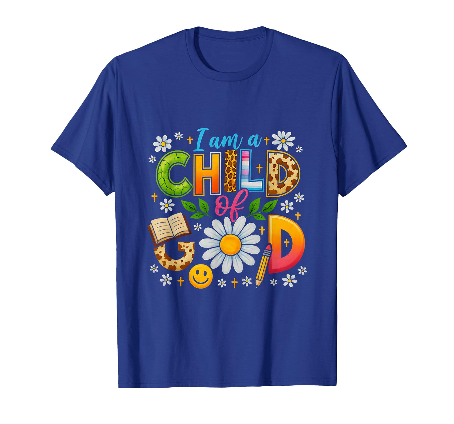 Faith Kids I Am A Child Of God Christian Retro Jesus T-Shirt