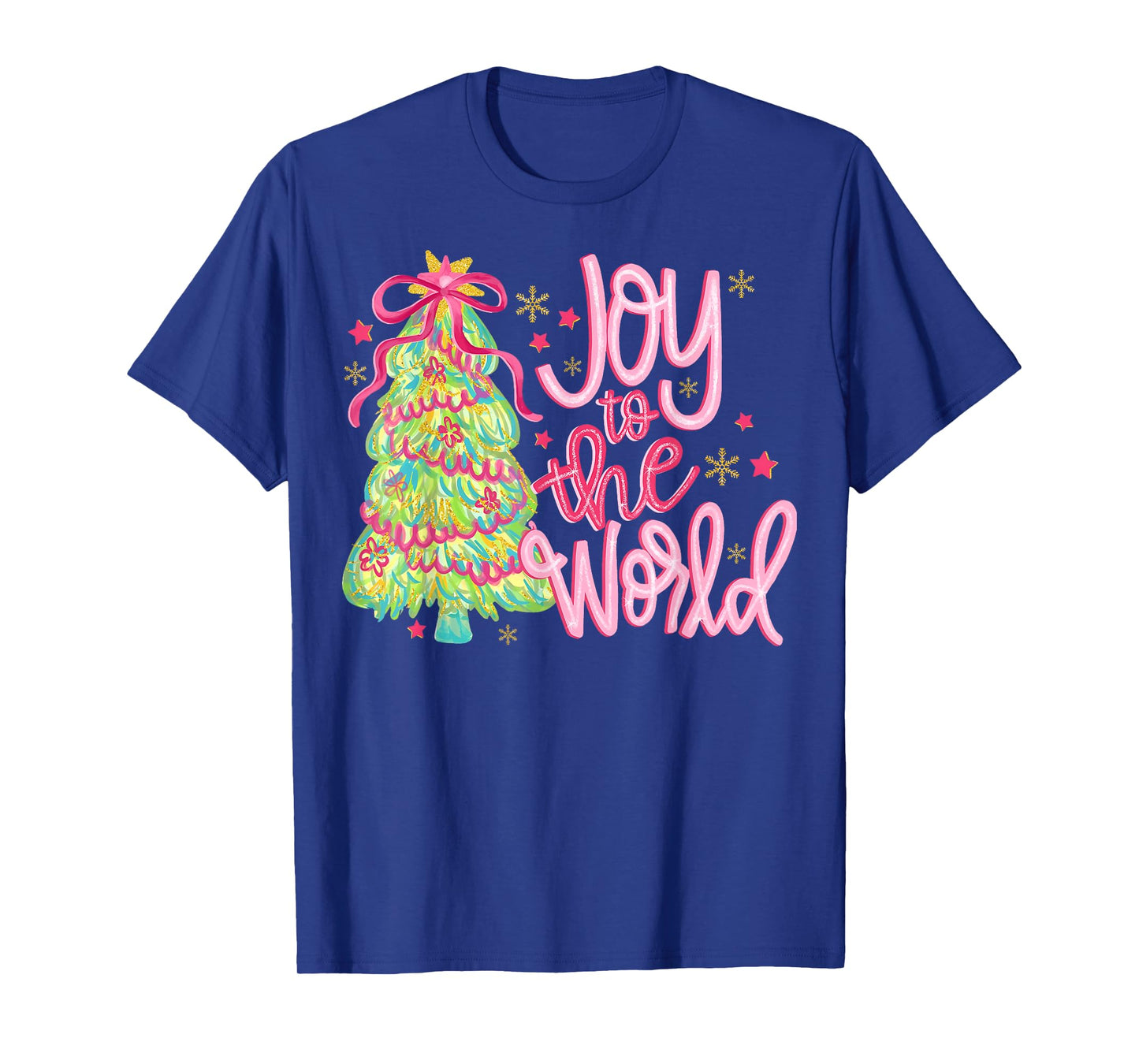 Joy to The World Jesus Christian Xmas Tree Holiday Christmas T-Shirt