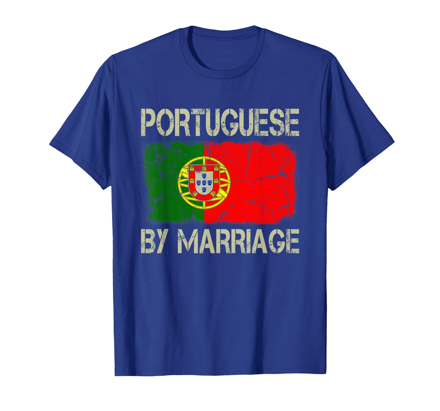Portuguese By Marriage Portugal Flag Funny Husband Wife T-Shirt