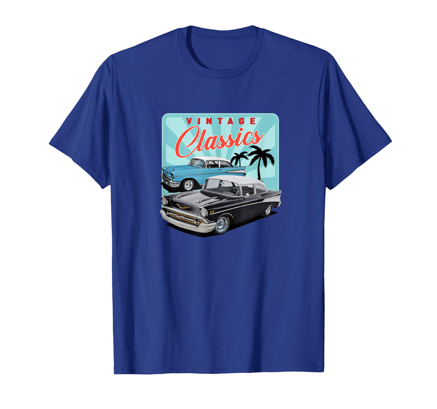 55 56 57 Chevys Truck bel air vintage cars T-Shirt