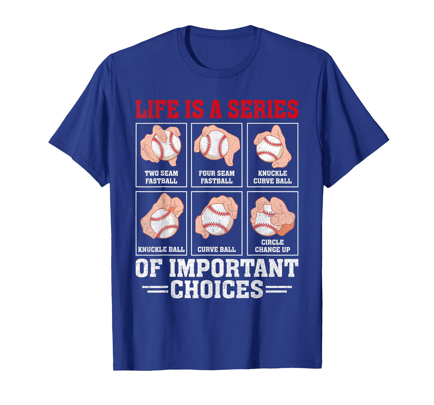Types of Baseball Pitches Shirt Funny Life Choices Pitcher T-Shirt