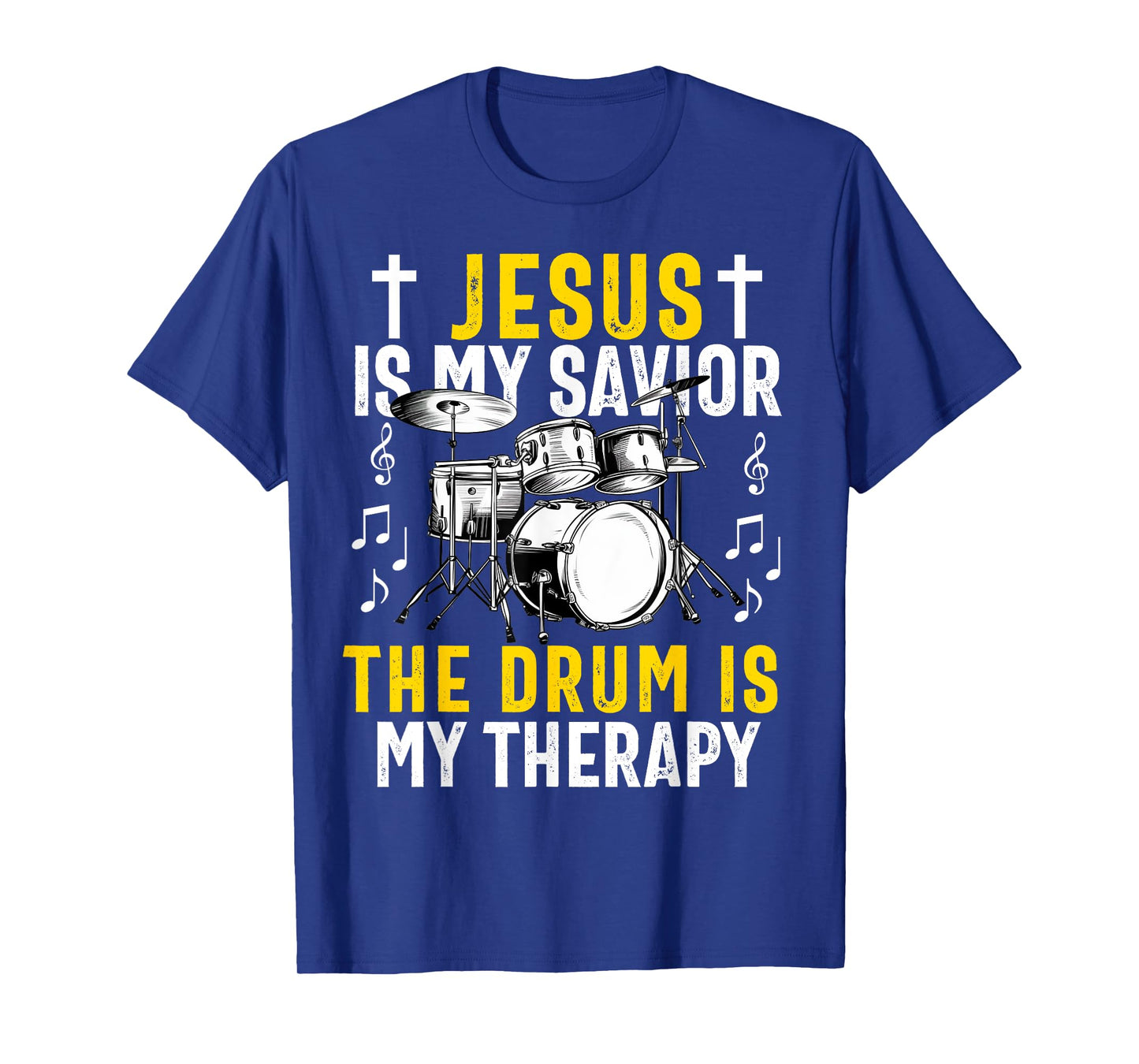 Christian Drummer Drum Player Stick Men Jesus Worship Music T-Shirt