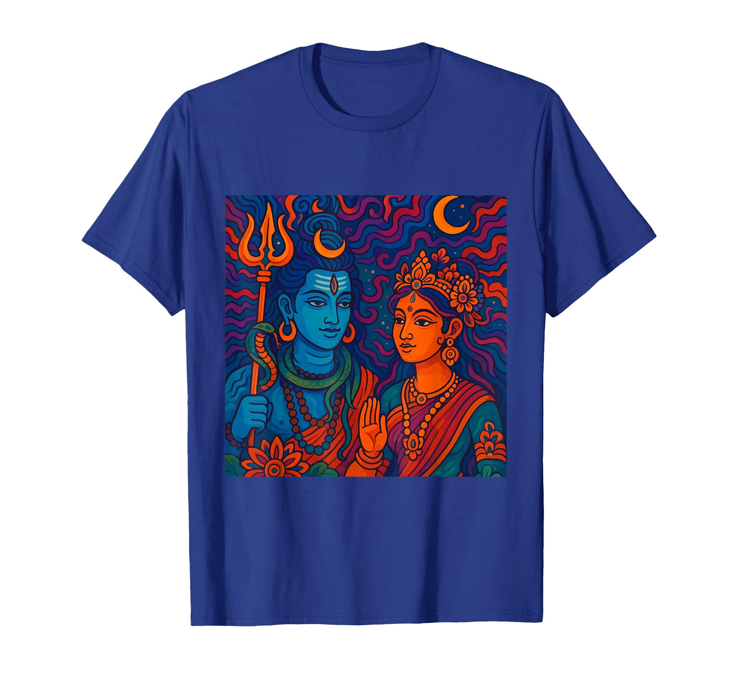 Lord Shiva Durga Hindu God Mahadeva Goddess Goddess Parvati T-Shirt