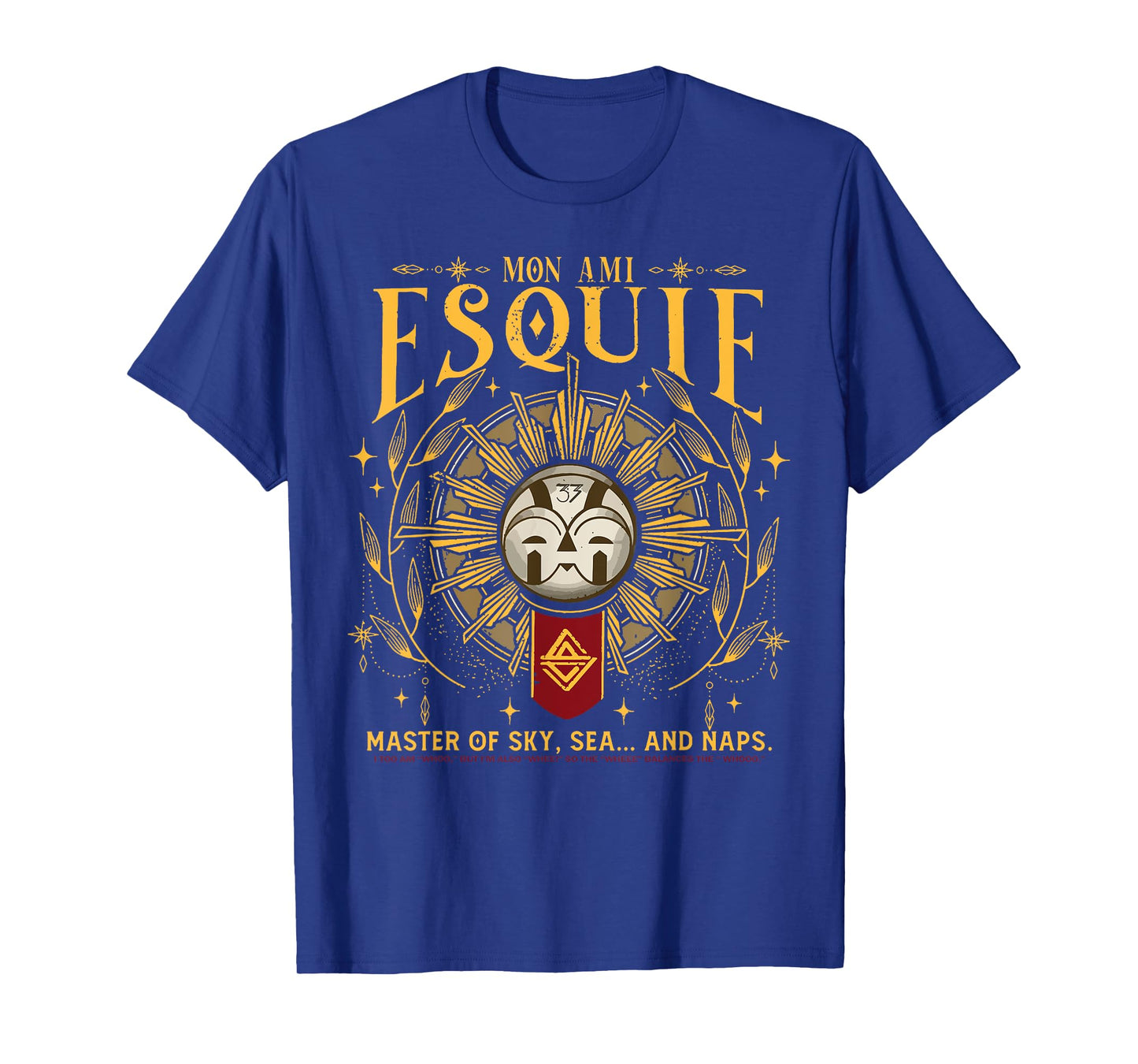 Esquif Fantasy God of Sky Sea and Naps Funny Myth Shirt T-Shirt