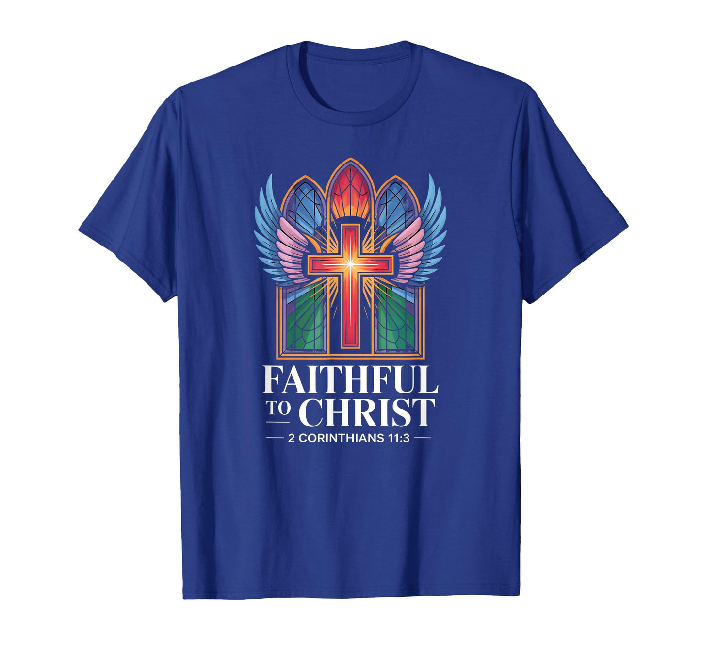Faithful to Christ Cross 2 Corinthians 11:3 Devotion T-Shirt