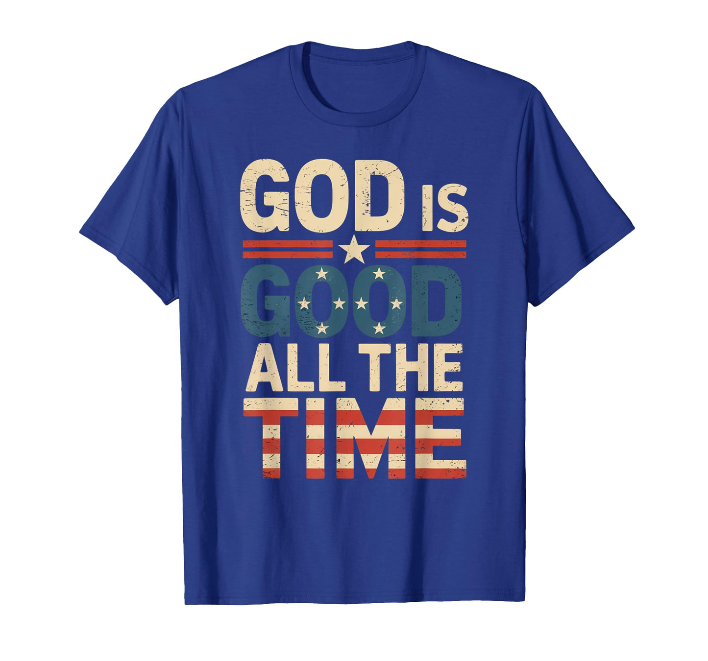 Vintage Retro Christian God is Good All The Time Jesus T-Shirt