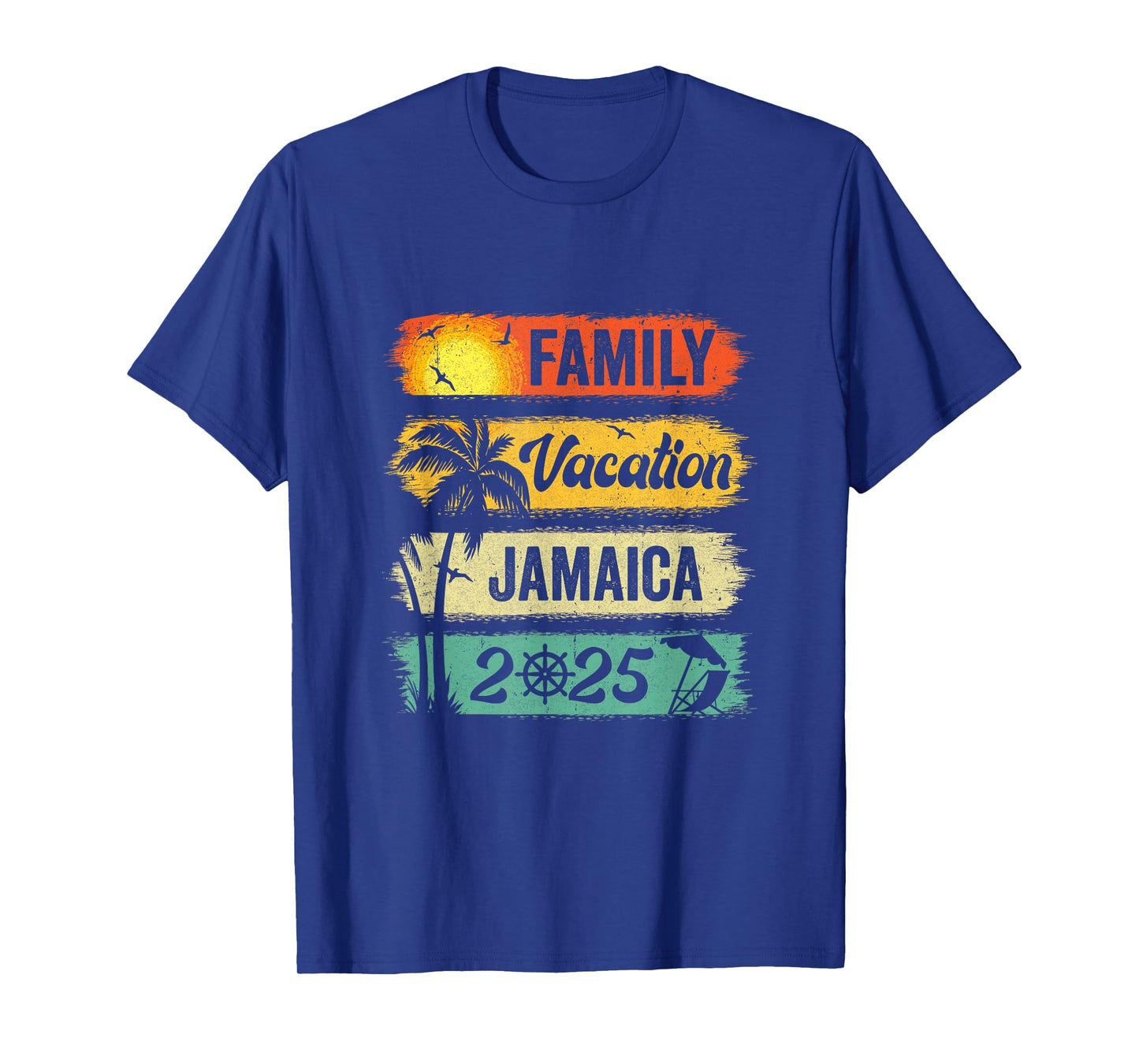 Family Jamaica Vacation 2025 Funny Matching Group Family T-Shirt