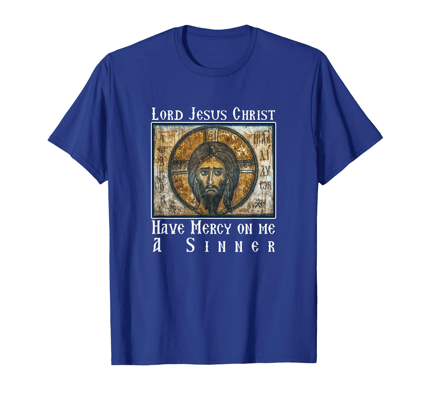 Lord Jesus Christ Have Mercy on me a Sinner Heart Prayer T-Shirt