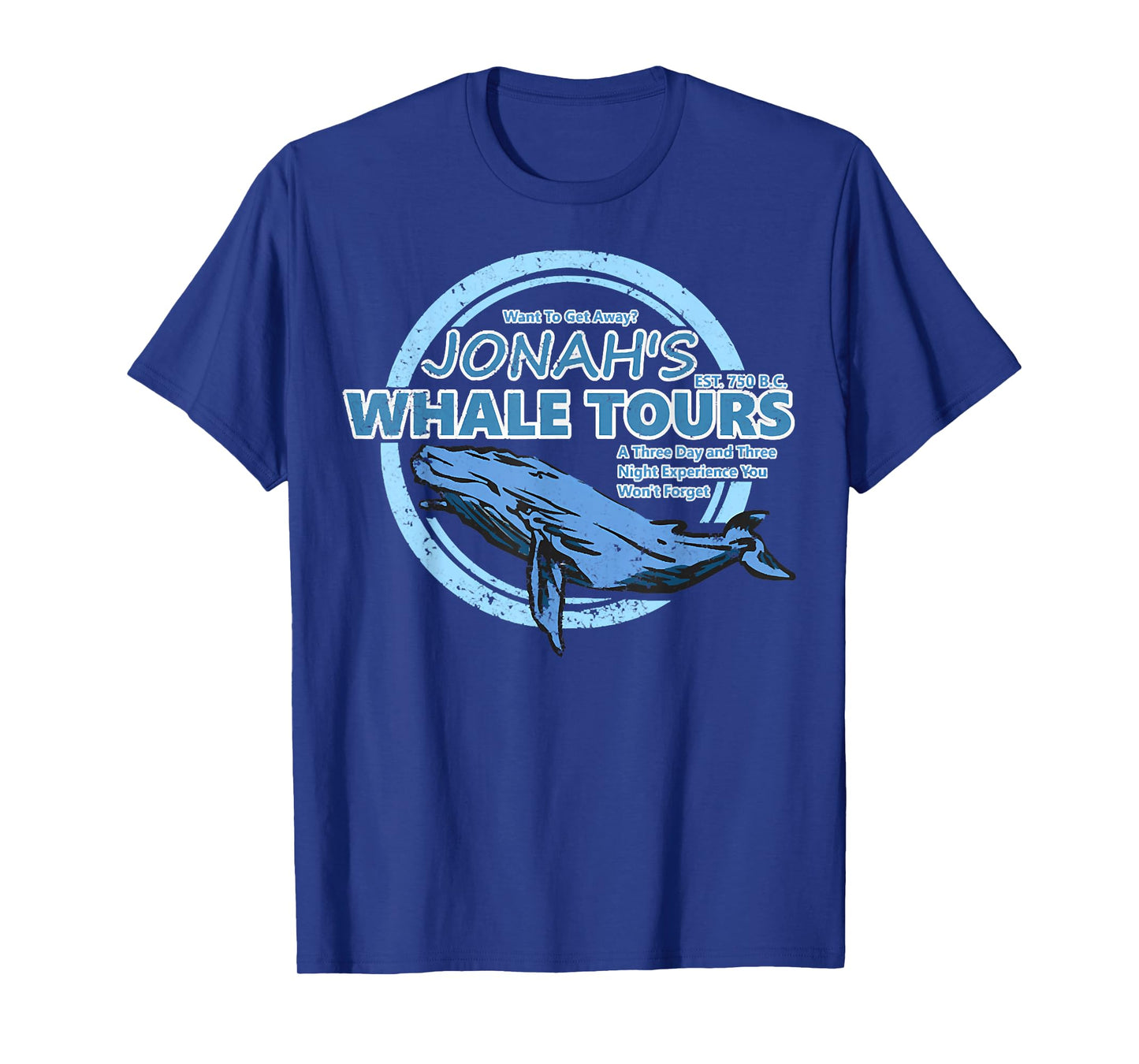 Christian Faith Bible Jonah Whale Tours, Whale Animal Ocean T-Shirt