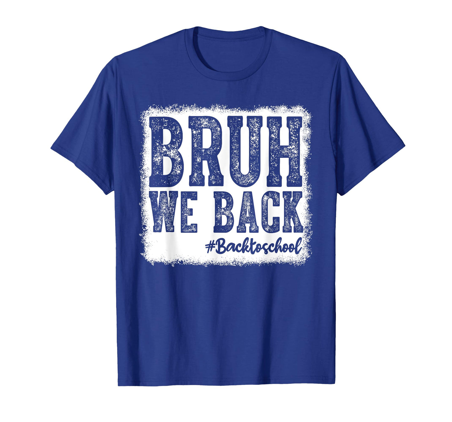 Retro Bruh We Back Saying Meme Back To School Boy Girls Kids T-Shirt