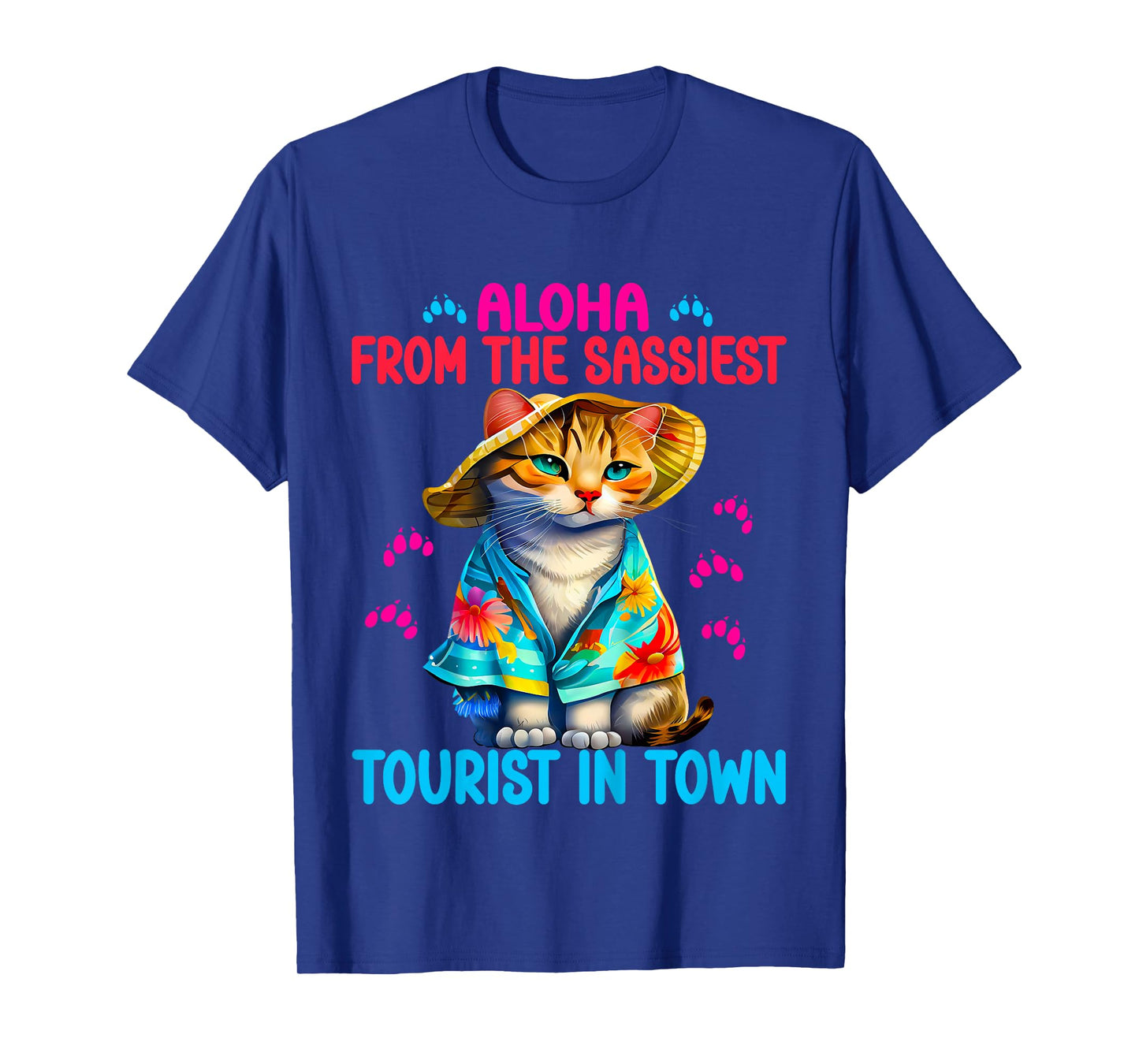 Aloha from the sassiest tourist in town.Funny Summer cats T-Shirt