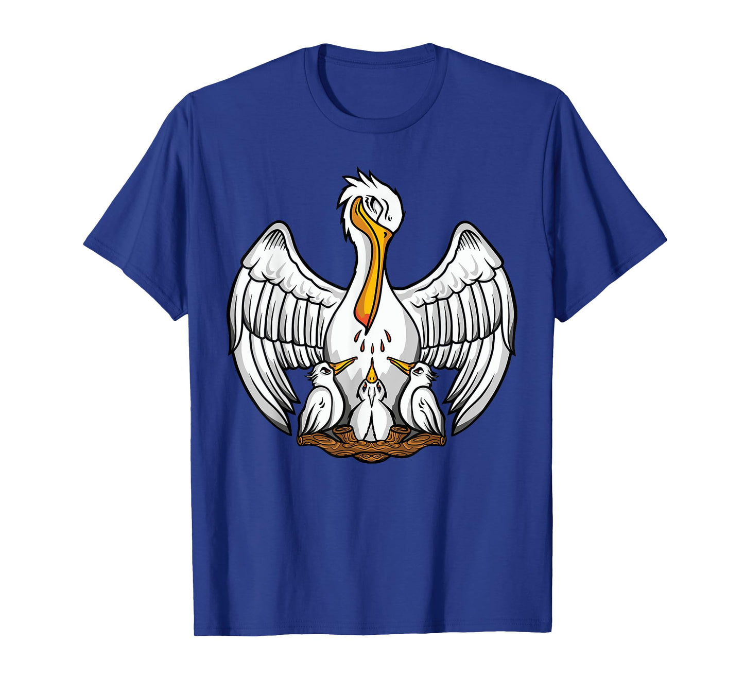 Pelican in Her Piety Catholic Symbols Traditional Latin Mass T-Shirt
