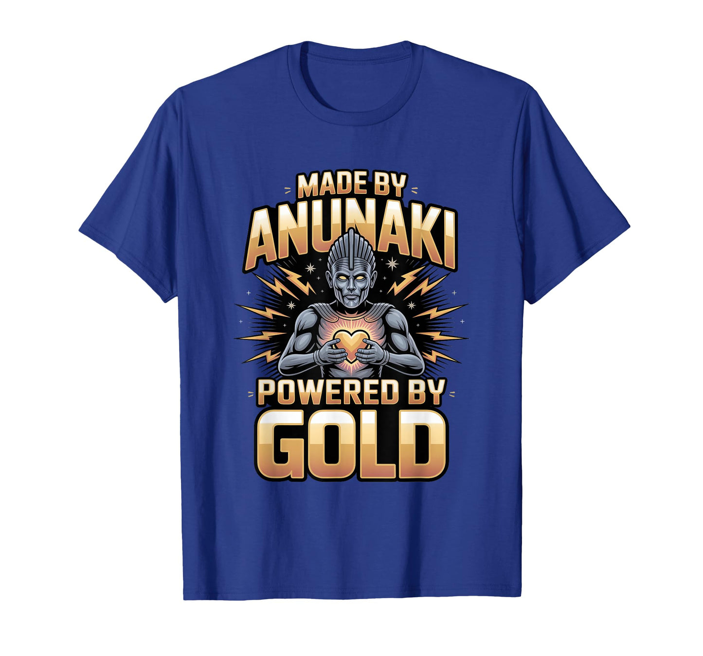 Made by Anunnaki Powered by Gold Enki Sumerian Myths T-Shirt