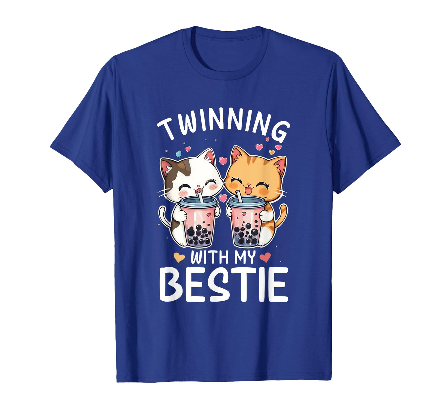 Cat Twinning With My Bestie Friends Spirit Week Girls Kids T-Shirt