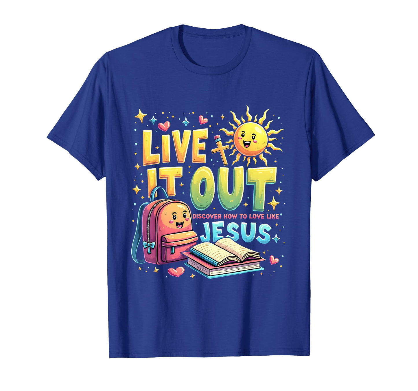 Bible School VBS 2025 Christian Youth Camp Live it Out T-Shirt