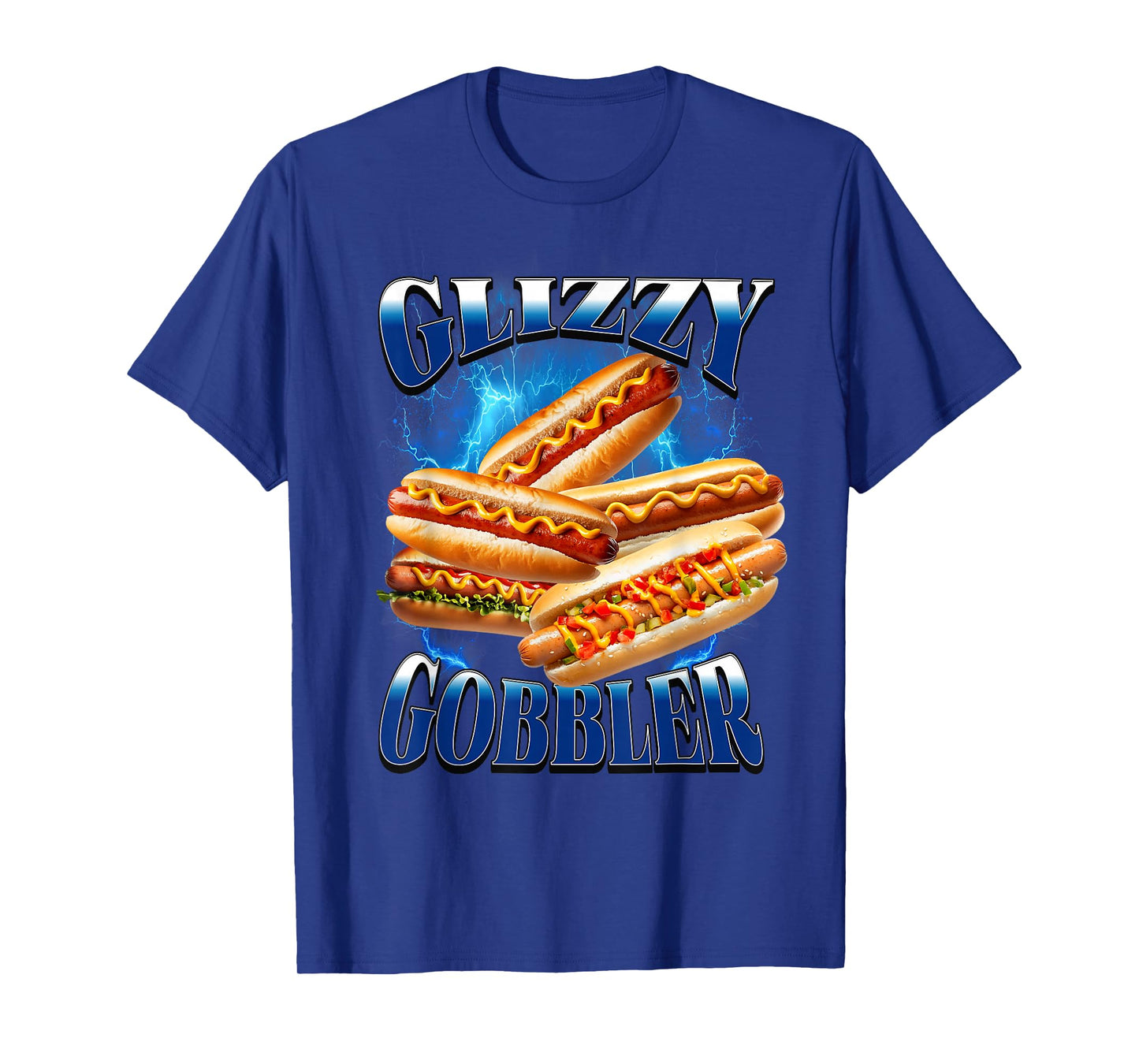 Glizzy Gobbler Funny Hot Dog Bootleg Meme Quote T-Shirt
