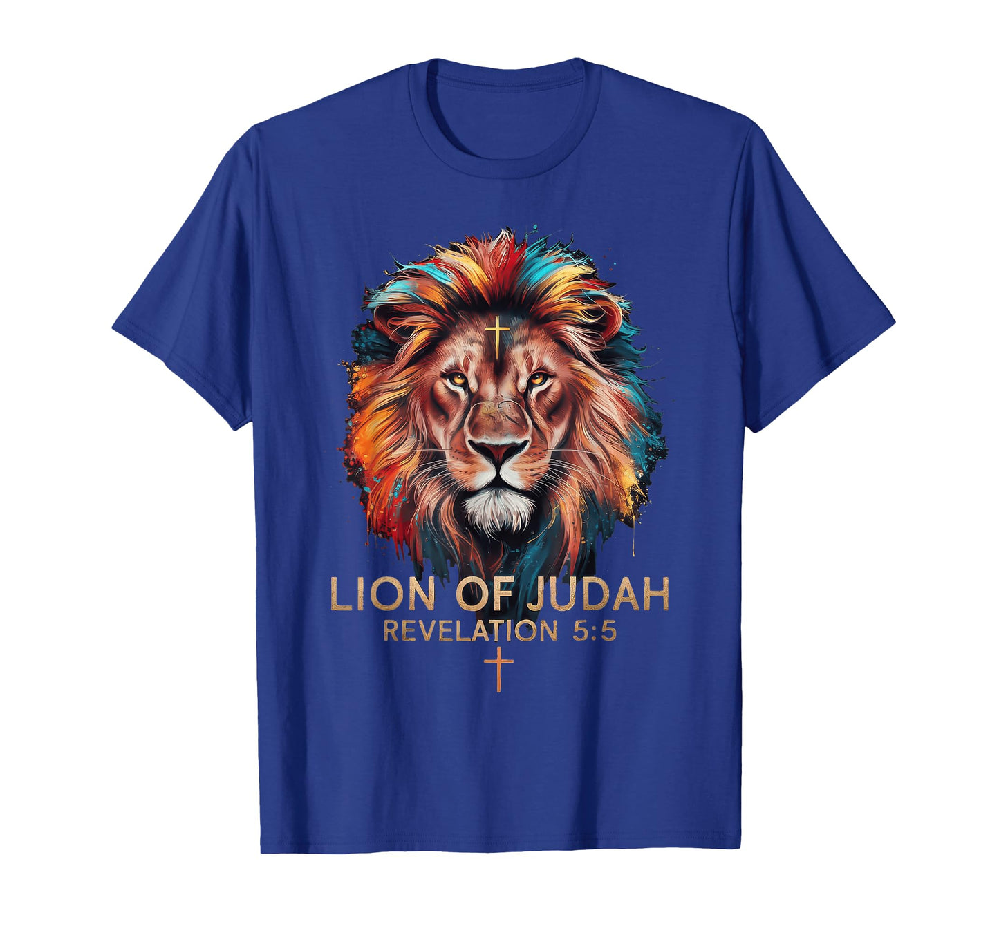 Lion of Judah Christian Cross T-Shirt