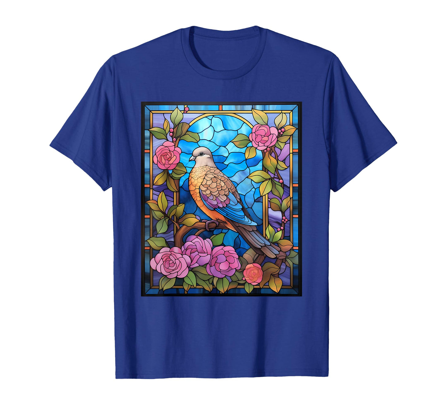 Stained Glass Style Mourning Dove T-Shirt