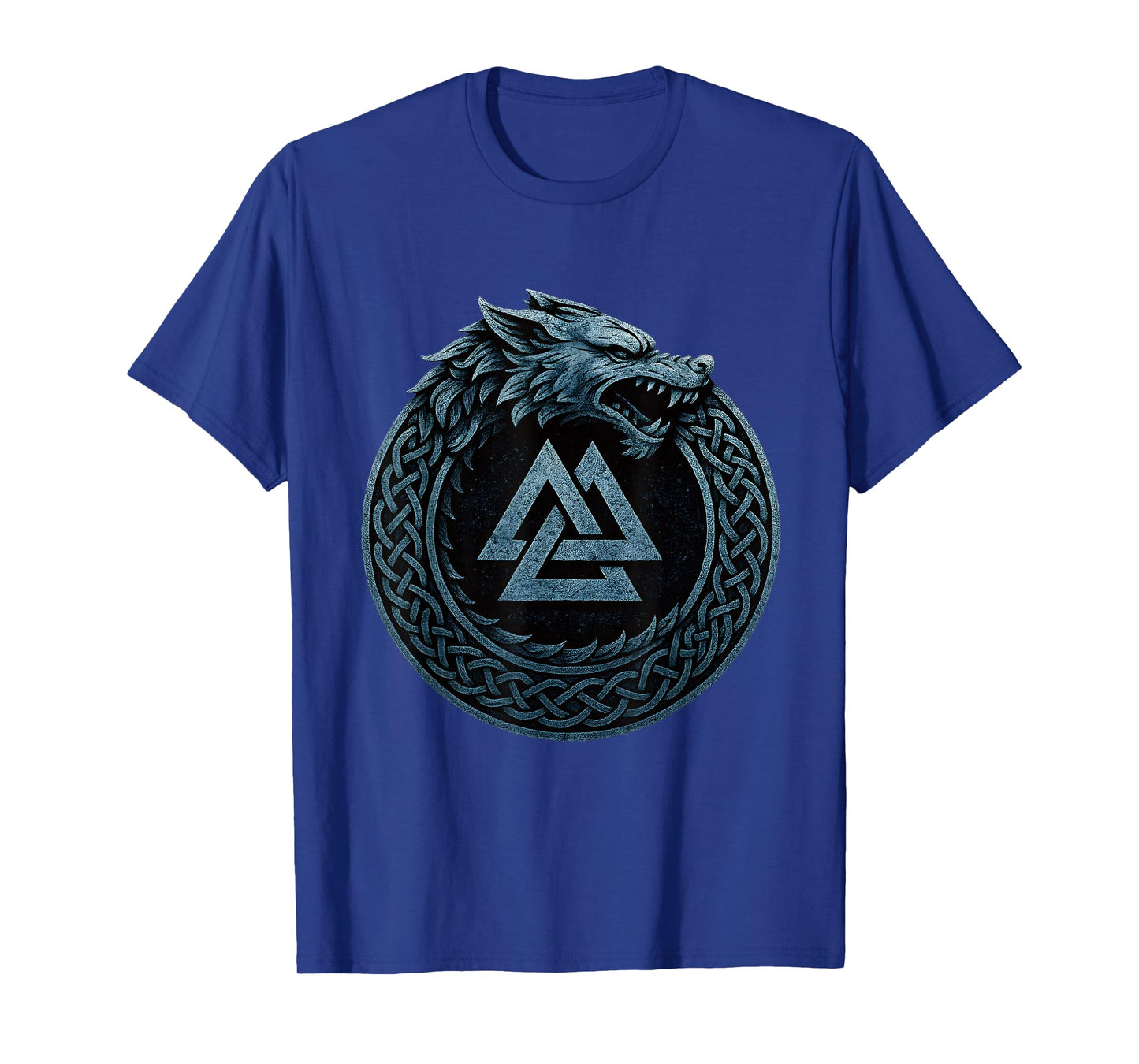 Fenrir Wolf Ouroboros Valknut Norse Myth Viking Symbol T-Shirt