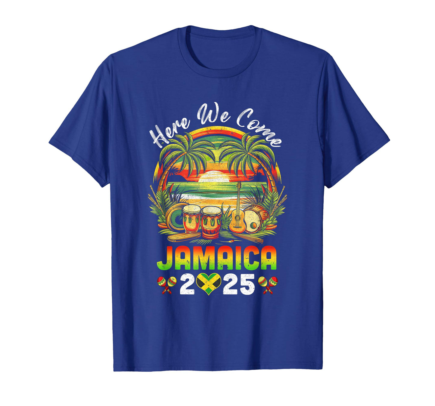 Here We Come Jamaica 2025 Girls Trip Family Summer Vacation T-Shirt