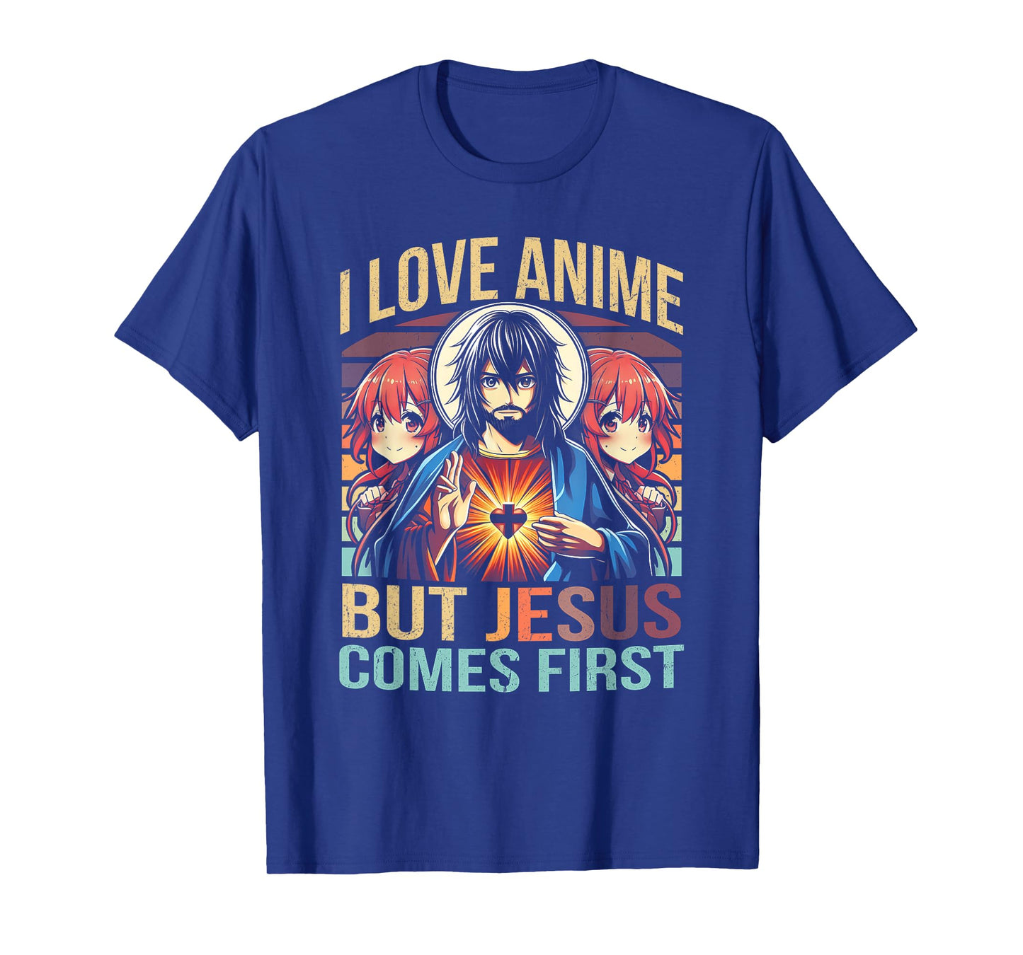 I Love Anime But Jesus Comes First Anime Japanese Anime Fan T-Shirt