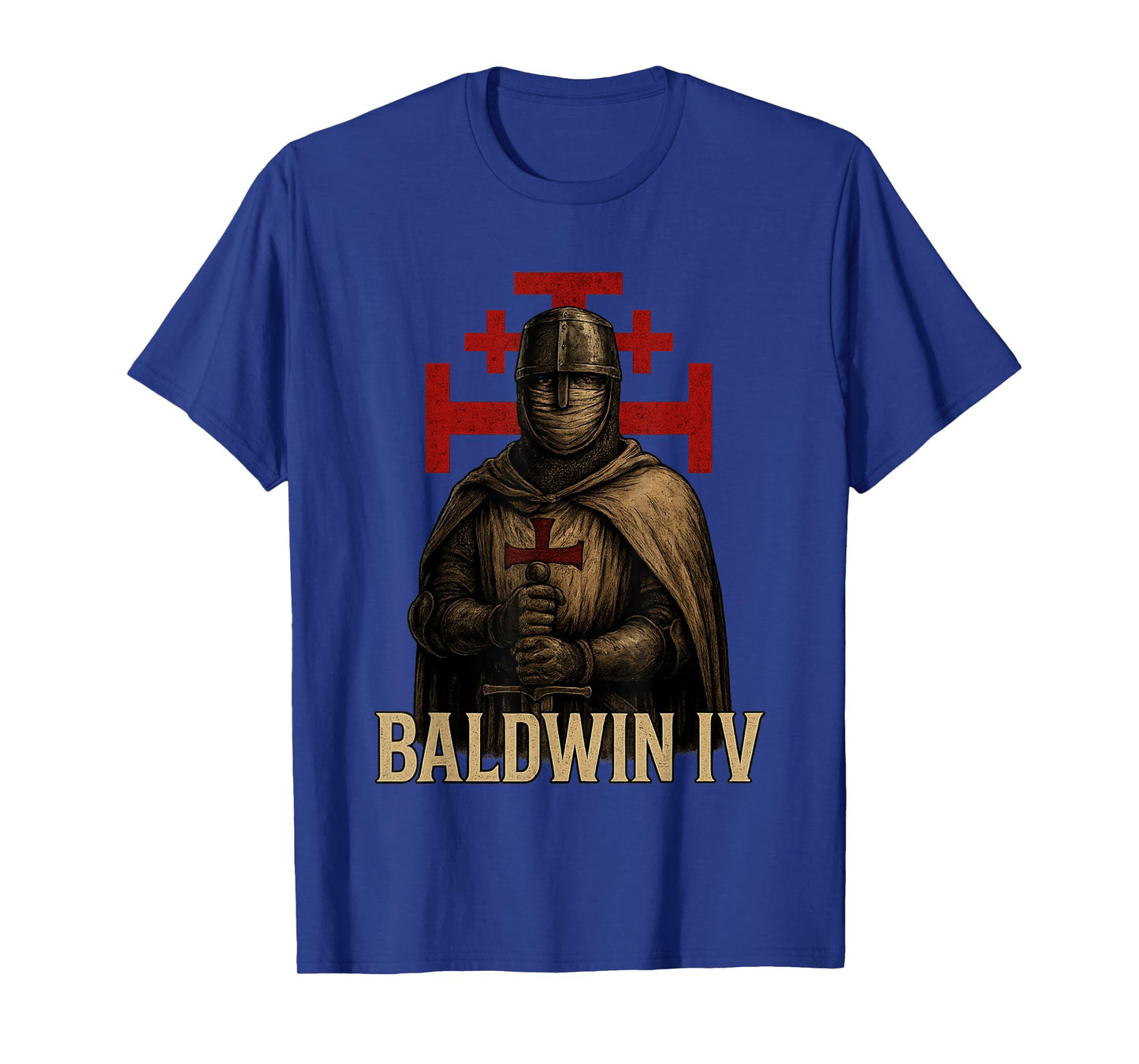 King Baldwin IV of Jerusalem - Medieval Christian T-Shirt