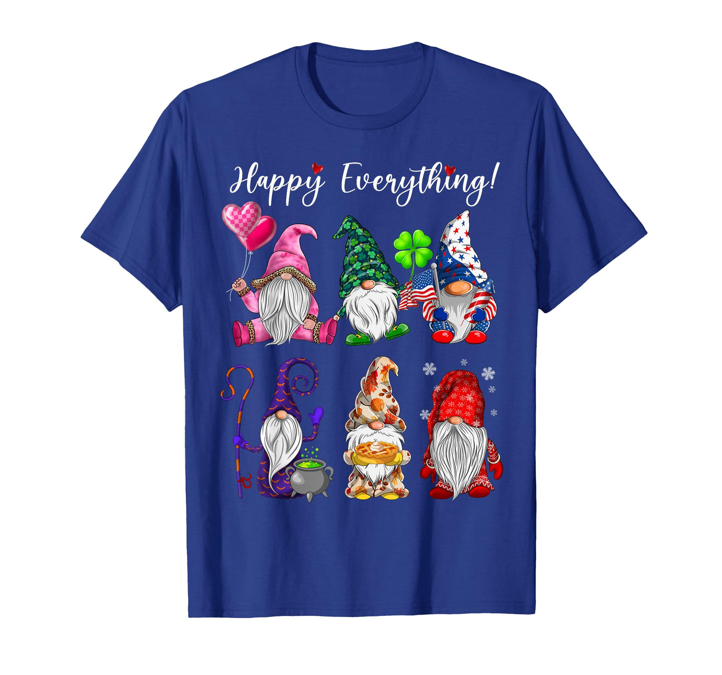 Happy Everything Gnomes Every Seasons All Year T-Shirt