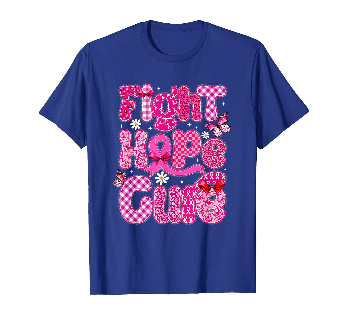 Faith Hope Cure Breast Cancer Survivor October We Wear Pink T-Shirt