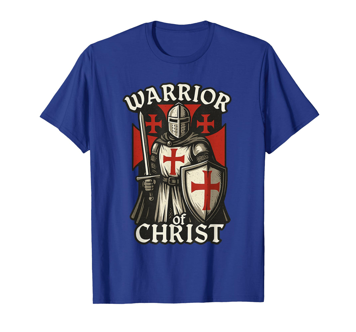 Christian Knight - Warrior of Christ - Jerusalem Cross T-Shirt