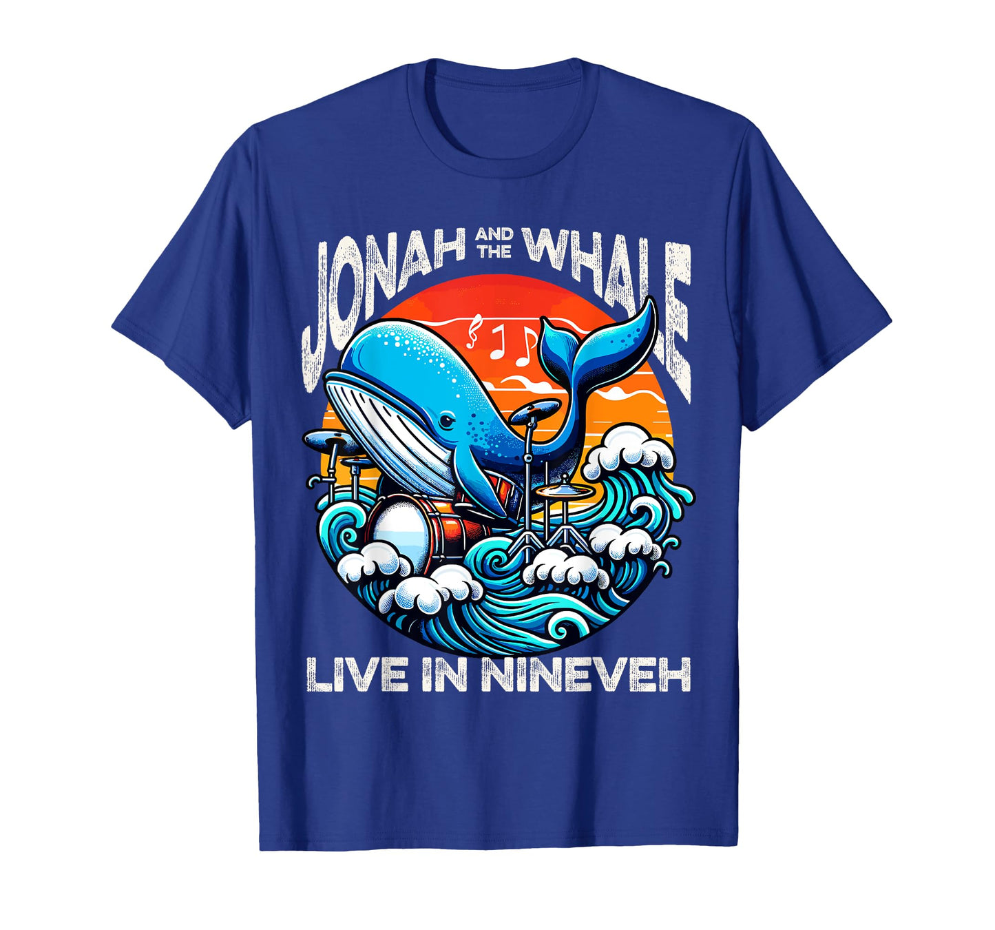 Jonah Whale Funny Rock Band Vintage Funny Christian for Men T-Shirt