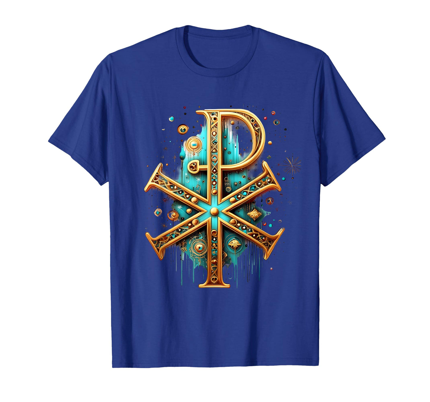 Chi Rho Jesus Christ Christian Catholic Ancient Monogram T-Shirt
