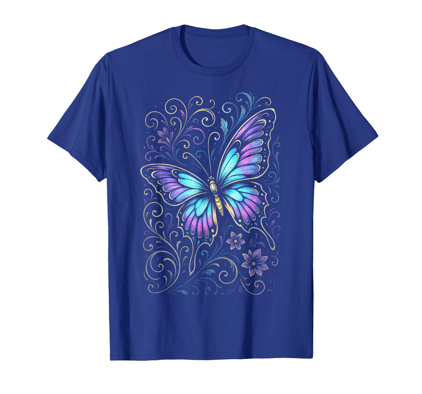 Watercolor Butterfly Colorful Fun Boho Spiritual T-Shirt