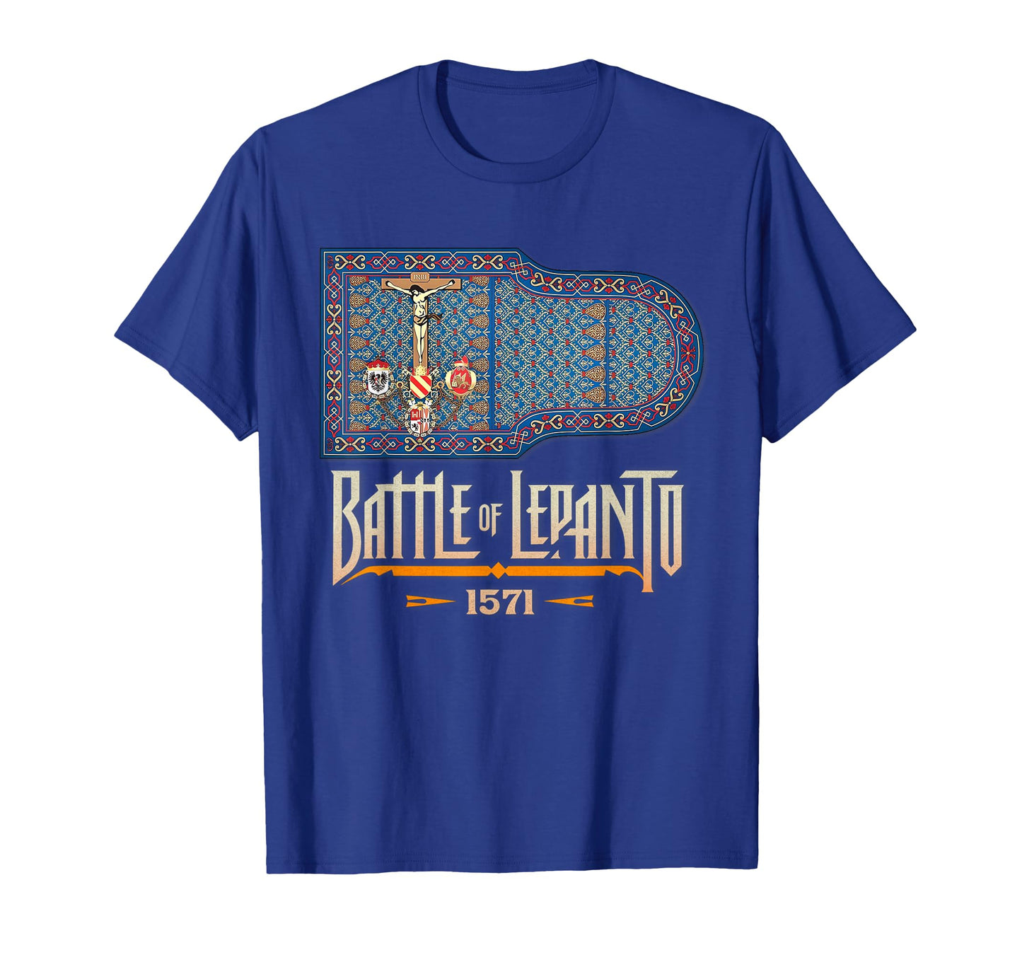 Catholic Lepanto Battle Flag 1571 Crusader T-Shirt
