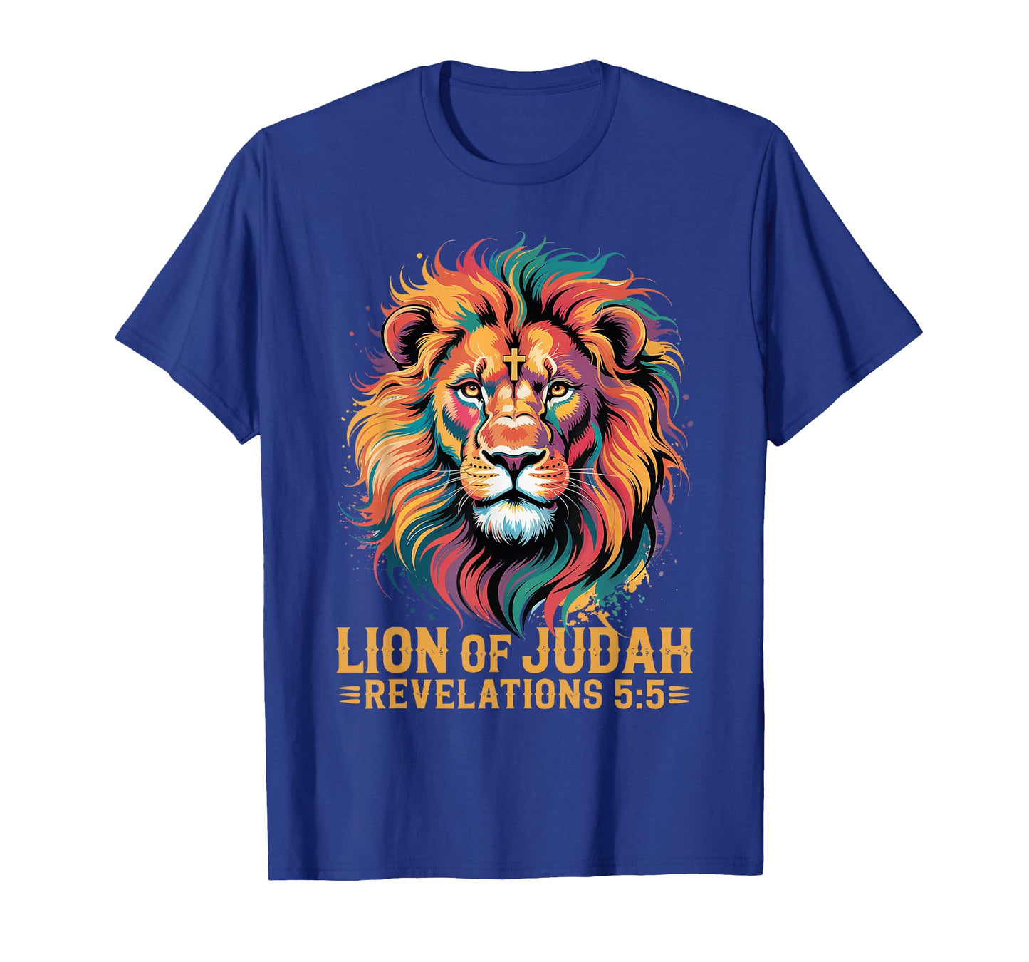 Lion of Judah Christian Cross Jesus Christian Faith T-Shirt
