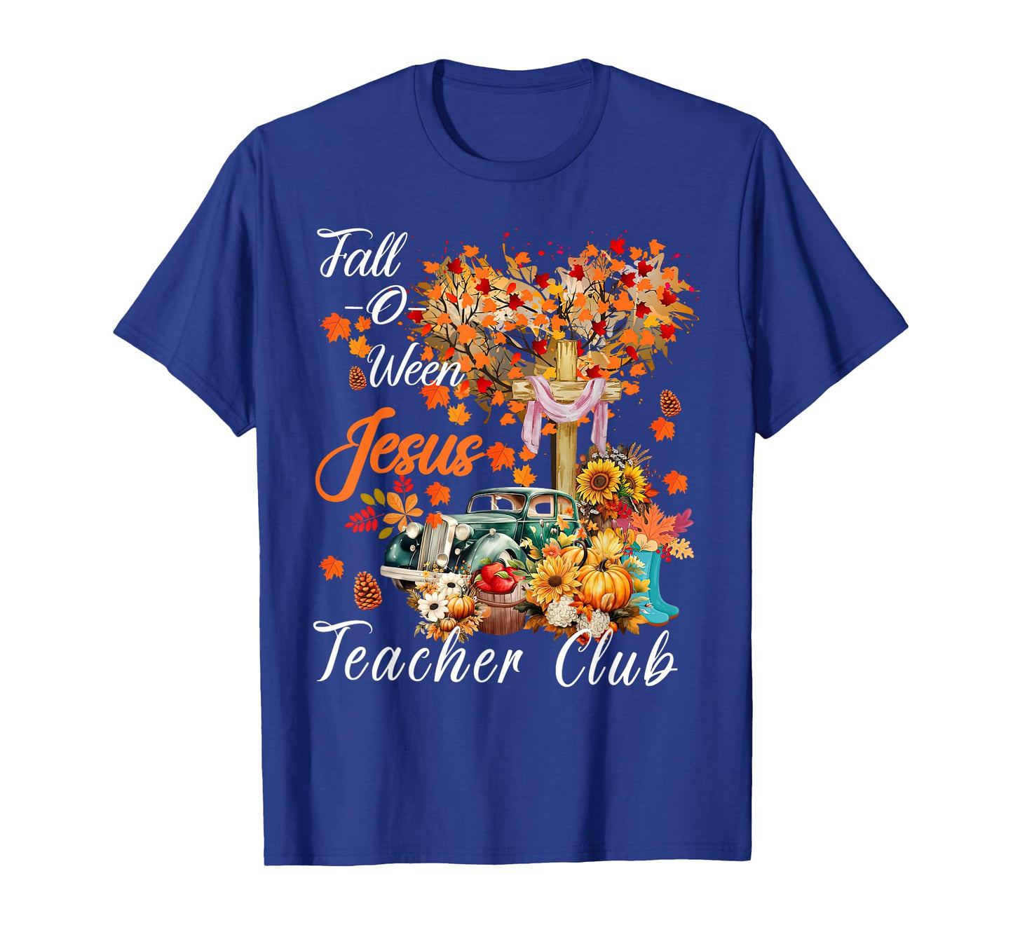Fall-O-Ween Jesus Teacher Club Christian Religious Bible T-Shirt