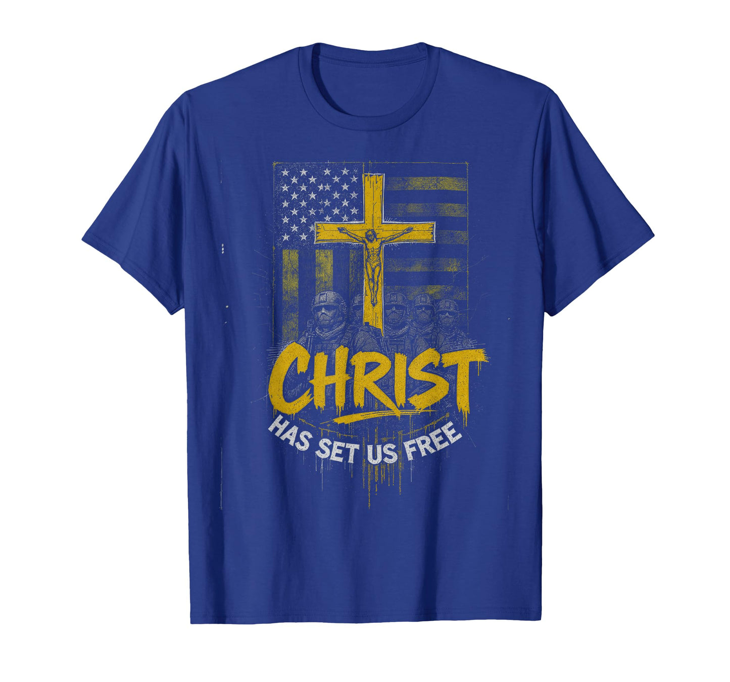 Patriotic Christian Freedom Faith Message American Believer T-Shirt
