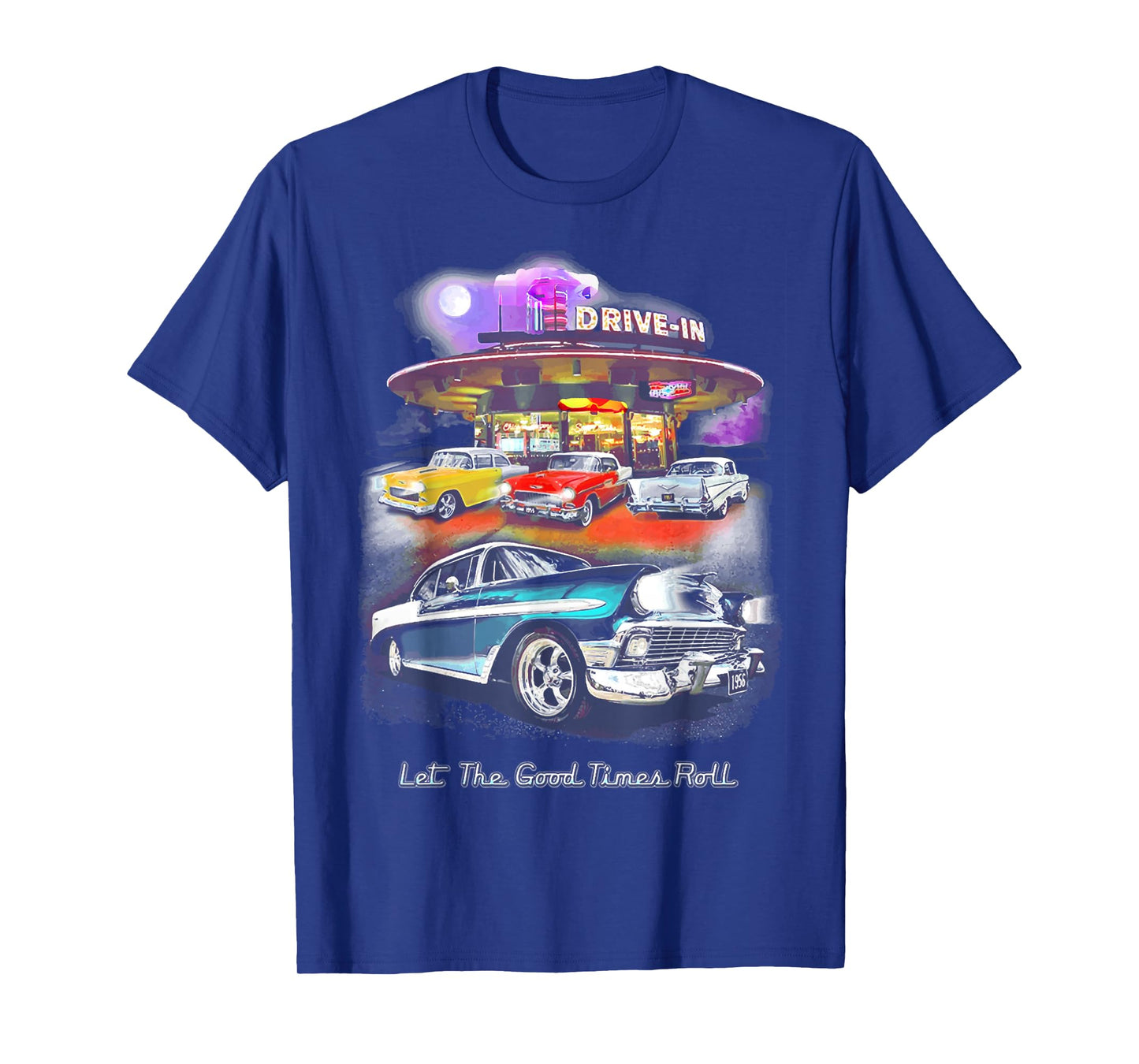 55 57 50 90s Chevys Bel Air TriFive Retro Classic car T-Shirt