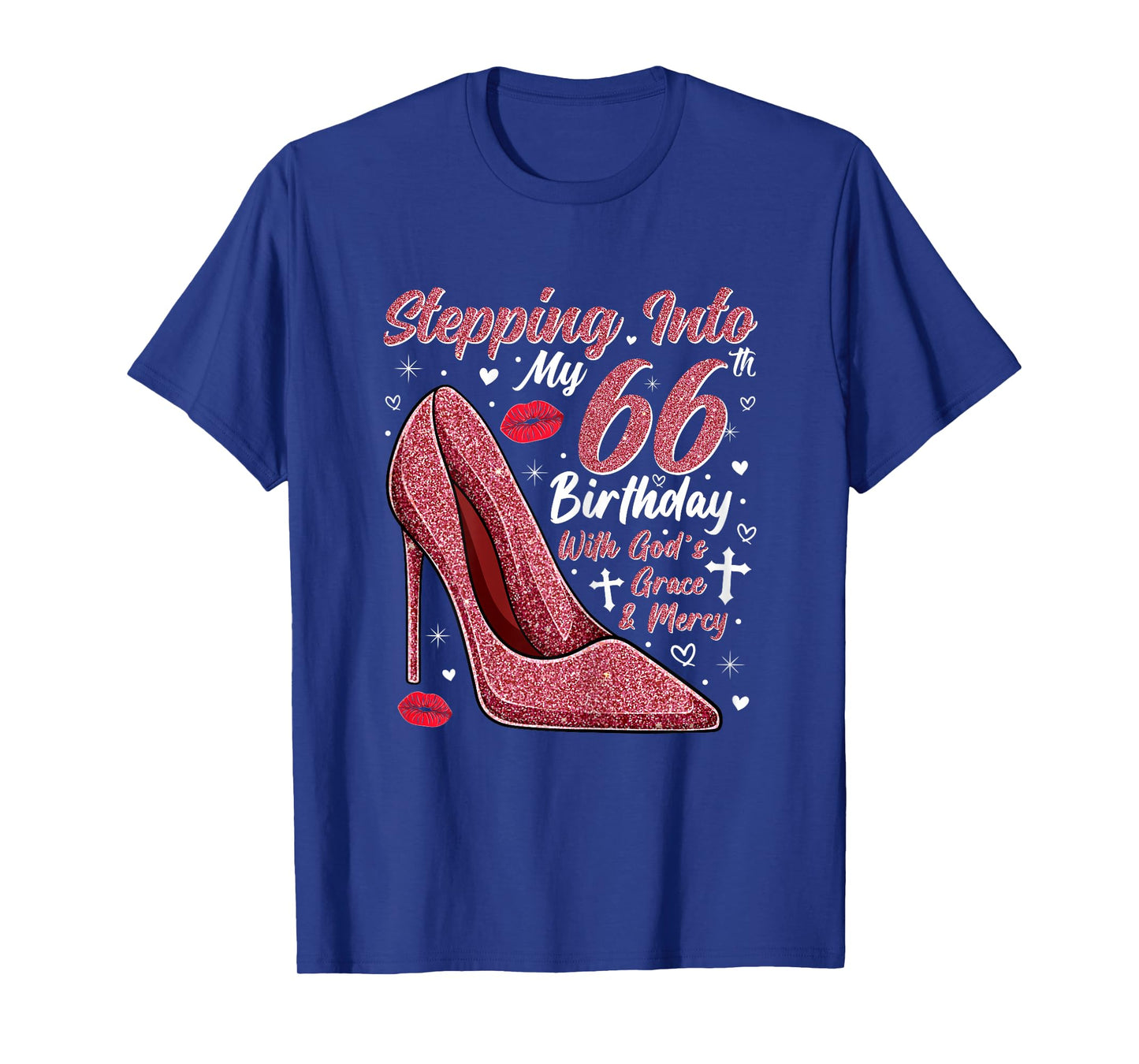 Stepping Into My 66th Birthday Ladies 66 Year Old T-Shirt